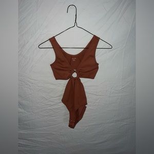 Pink cut out bodysuit